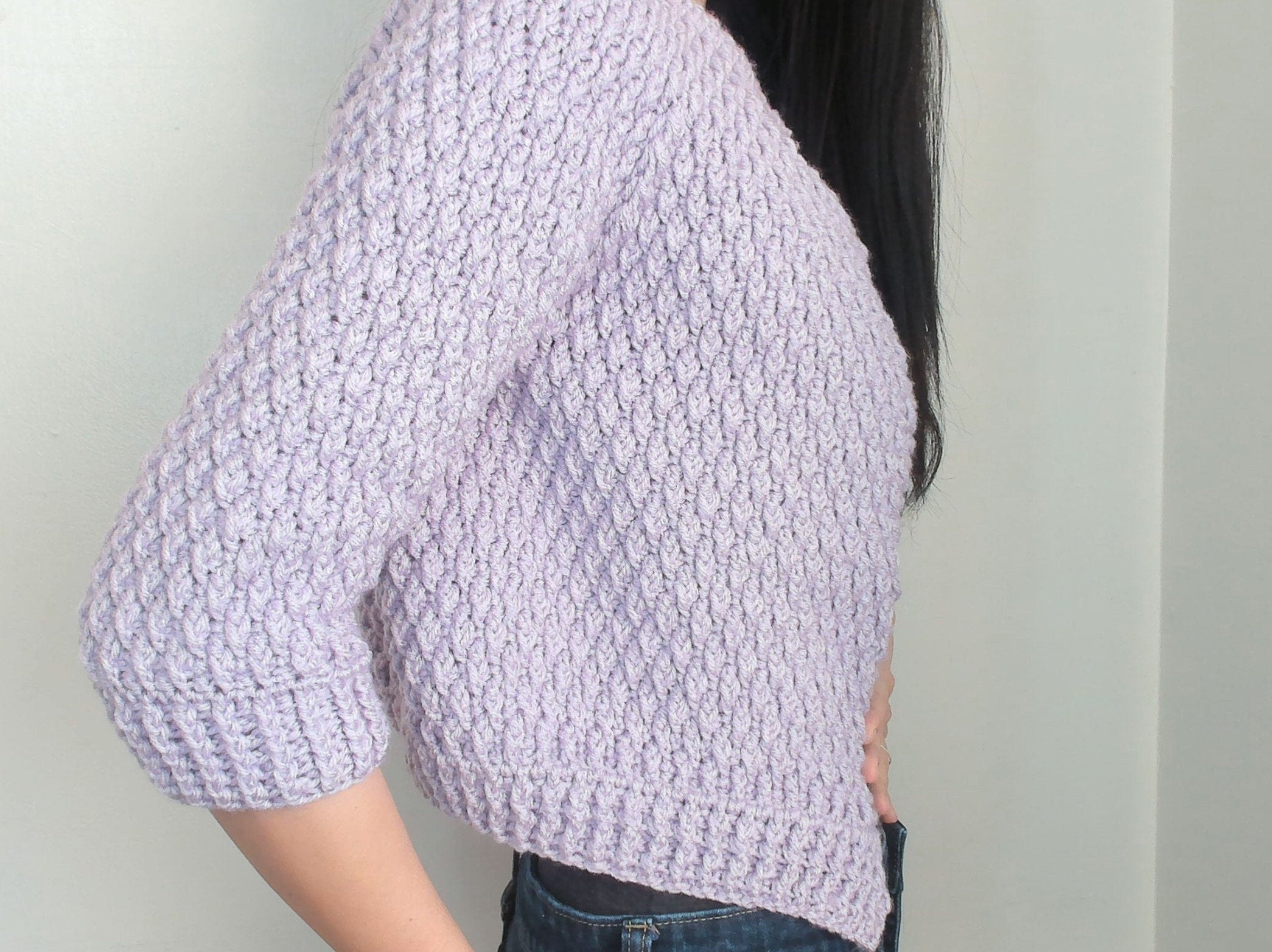 Crochet Alpine Stitch Cardigan Pattern Etsy