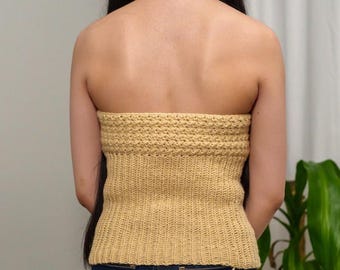 トップス tyn.TGORHand crochet\"MUSUBI\"vest Easy Hi-lo Vest Crochet Pattern - Sleeveless Ladies Sweater