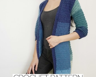 Crochet Star Stitch Duster Cardigan Pattern: Short Sleeve Jacket (PDF Download)