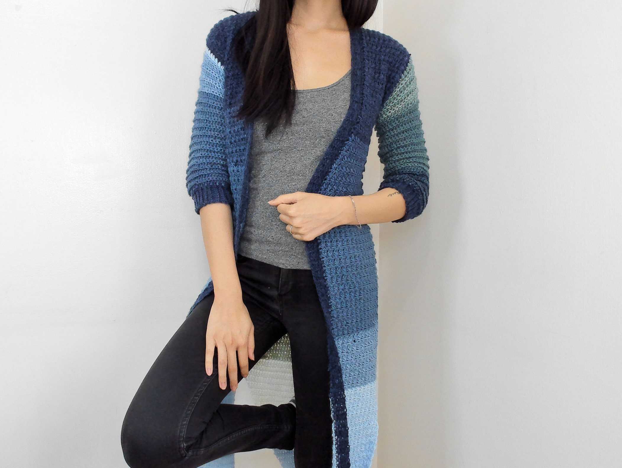 Crochet Duster Cardigan PDF Pattern 