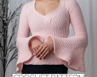 K juemi Back tape Bell-sleeve Knit il_340x270.5809339773_bgg8.jpg