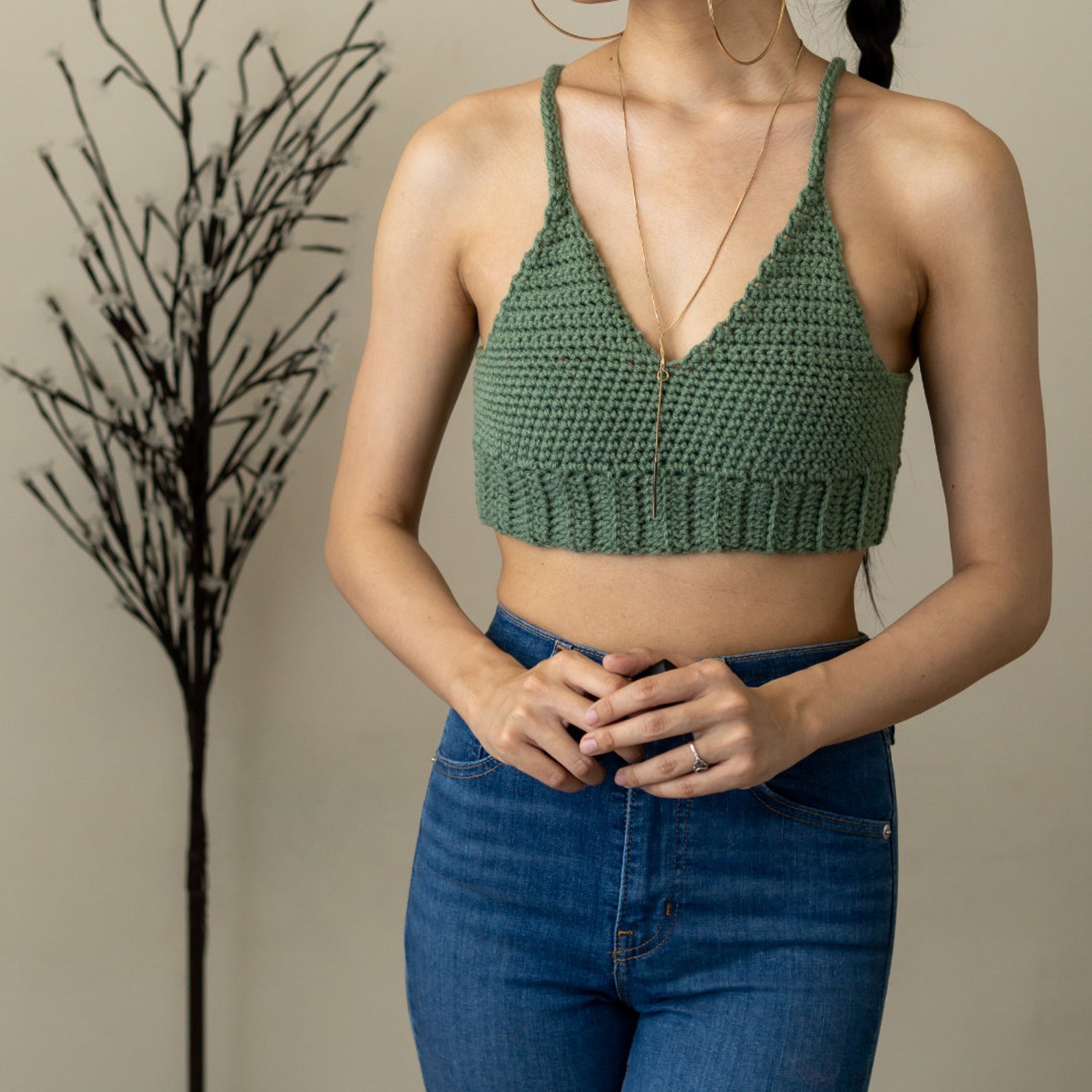 Crochet Pattern Classic Bralette Pattern for Beginners Etsy UK