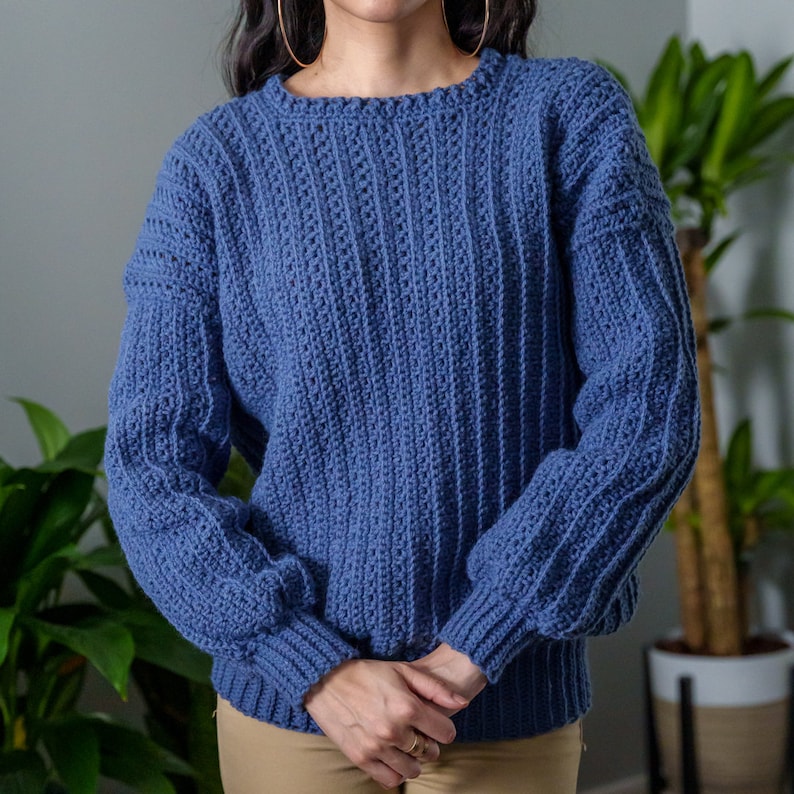 Crochet Pattern Classic Sweater Pattern PDF Download - Etsy