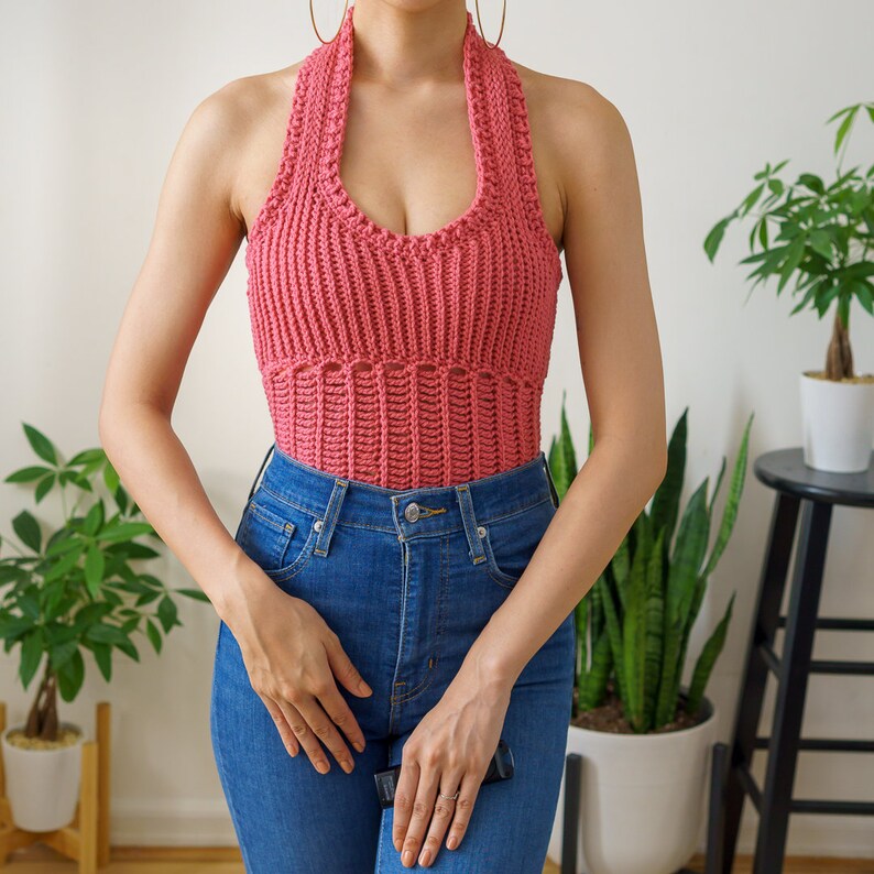 Crochet Pattern Crochet Halter Top Pattern PDF Download Etsy