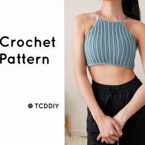 Crochet Pattern Easy Crochet Crop Top Pattern PDF Download - Etsy