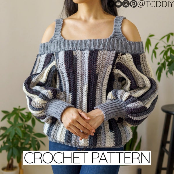 Crochet Pattern | Crochet Sweater Dress with Strap Pattern | Crochet Sweater Dress Pattern | PDF Download
