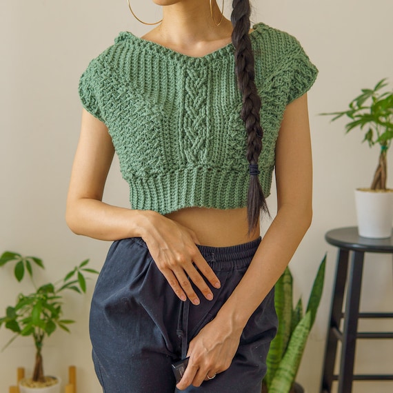 crochet vest top