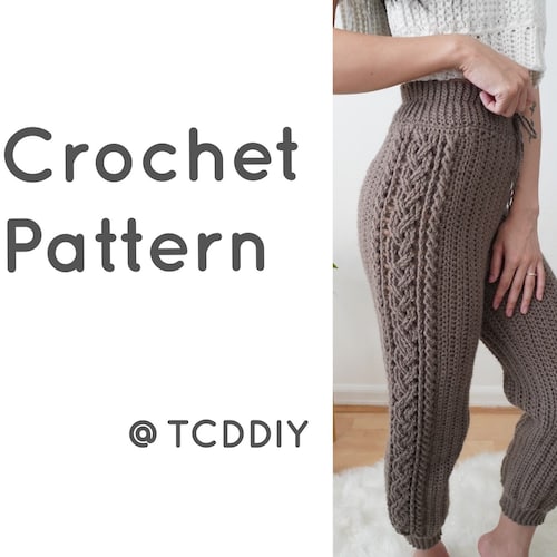 Crochet Pattern High Waisted Cable Stitch Shorts Pattern - Etsy
