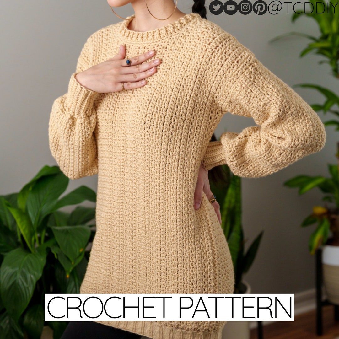 Crochet Pattern | Classic Sweater | Beginner Friendly | Unisex | PDF ...