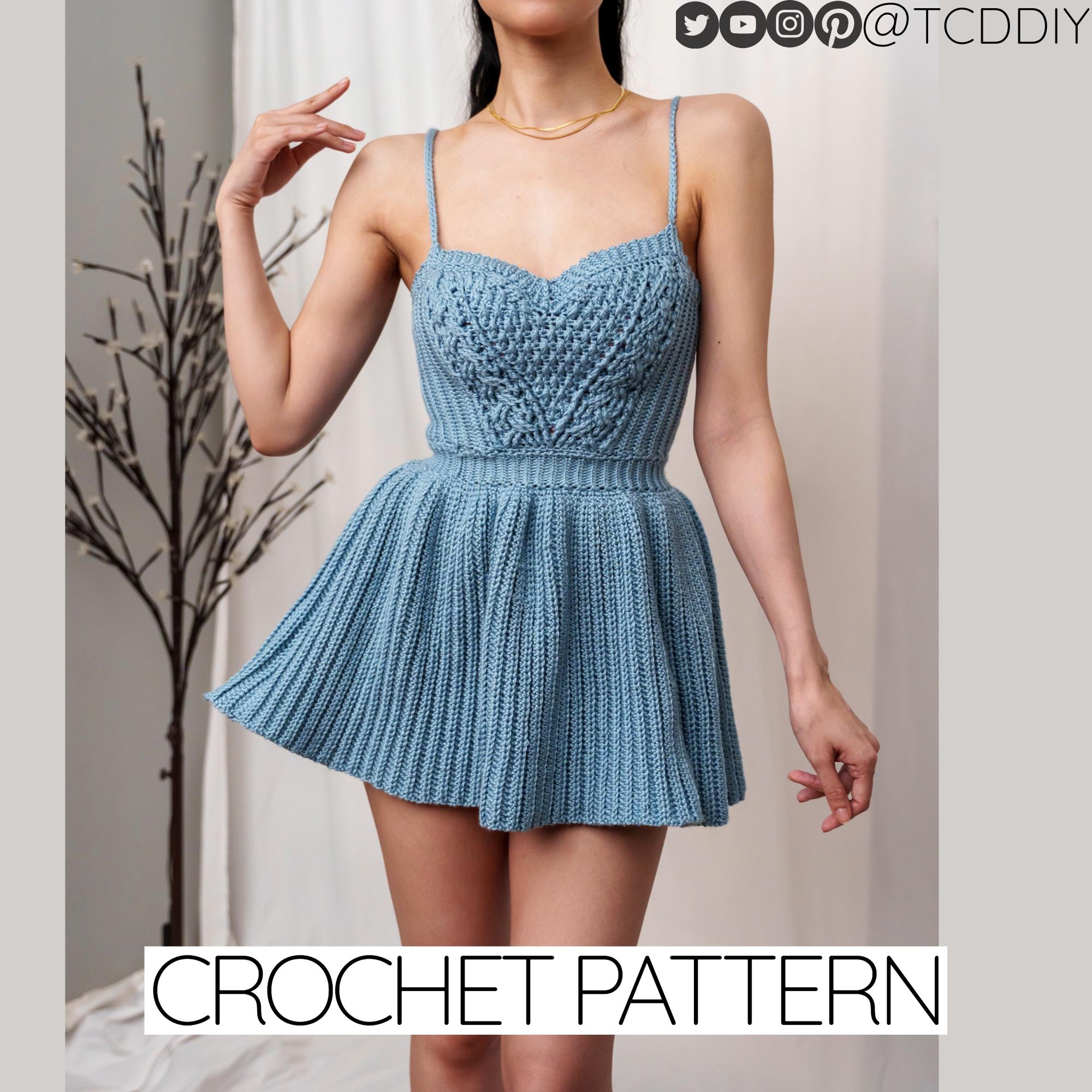Crochet Pattern | Cable Stitch Sweetheart Tank Top Sundress W. Alpine  Detail | PDF Download - Etsy