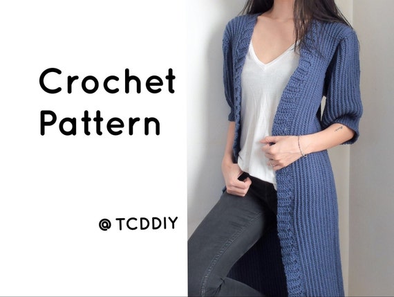 crochet duster cardigan pattern