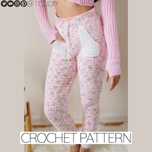 Crochet Pattern | High Waisted Sweats with Pockets Pattern | PDF Download