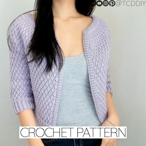 Crochet Pattern | Alpine Stitch Cardigan Pattern | PDF Download