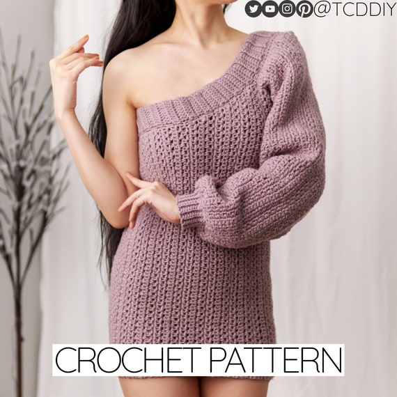 One sleeve crochet dress sales
