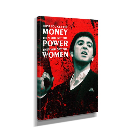 Scarface Tony Montana Money Quote Premium Design Painting Etsy