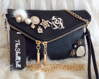 bedazzled clutch