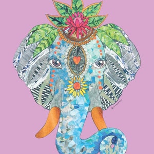 Tarjeta de elefante indio