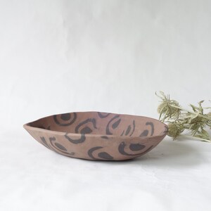 No.00 Nerikomi Pottery, Unglazed Bowl, African Fabric Pattern image 6