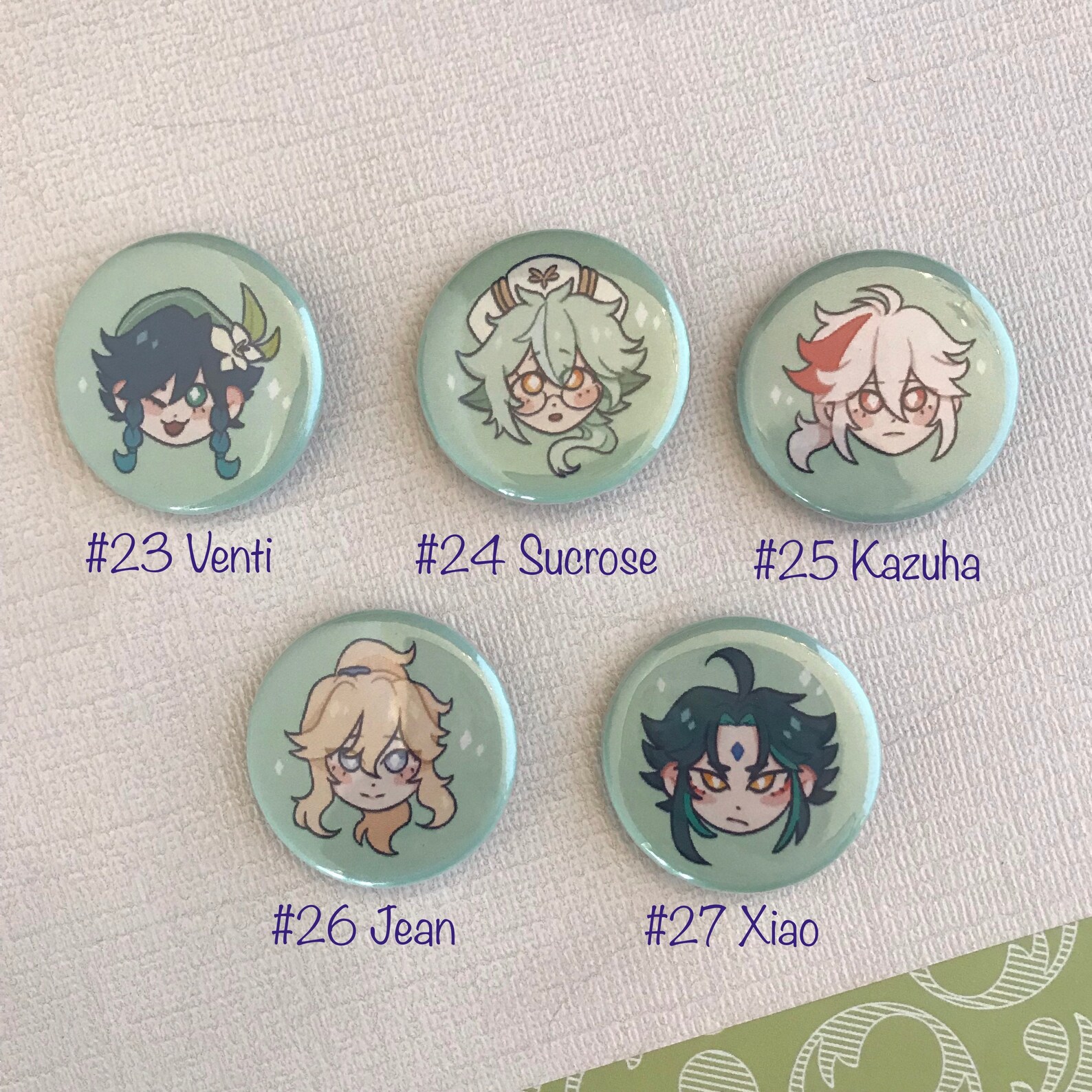 Genshin Impact Pins Set of 49 Etsy