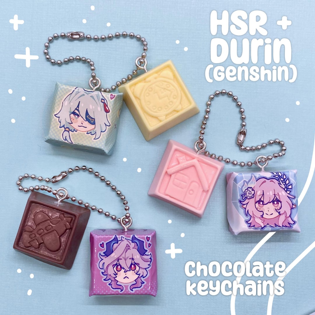 Hsr Keyboard Keychain HSR + Genshin Chocolate Keychains - Etsy