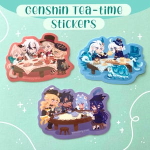Genshin Tea Time Stickers