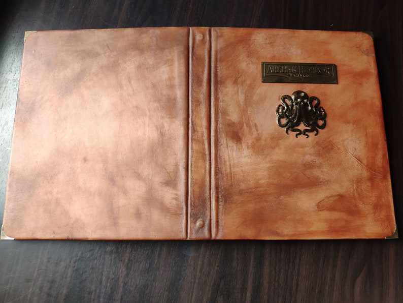 Arkham horror LCG Leather Binder for 468 Cards Etsy