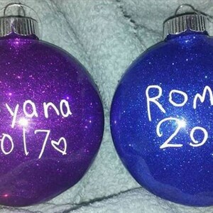 Custom ornament with your childrens handwriting.
