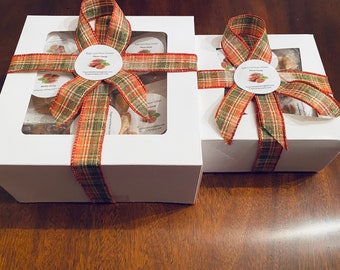 Holiday Pralines Favor Boxes of 20, 40,or 60 (Individually Wrapped with Personalized Labels) Corp. Boxes, Parties, Weddings, Birthdays.