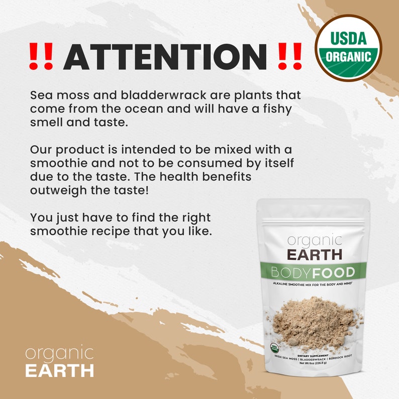 Sea Moss Bladderwrack & Burdock Root Powder USDA ORGANIC image 3