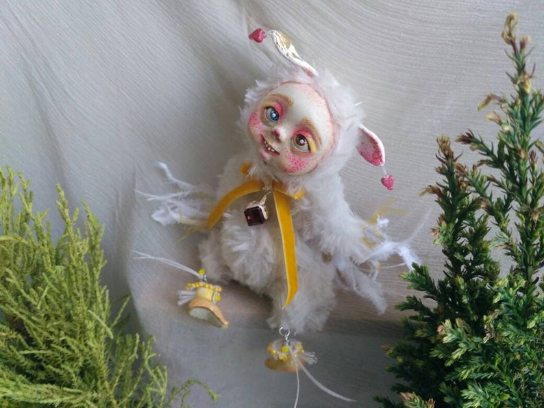 Miniature Fantasy Art Doll Cute Kawaii Interior Fluffy Plush Etsy