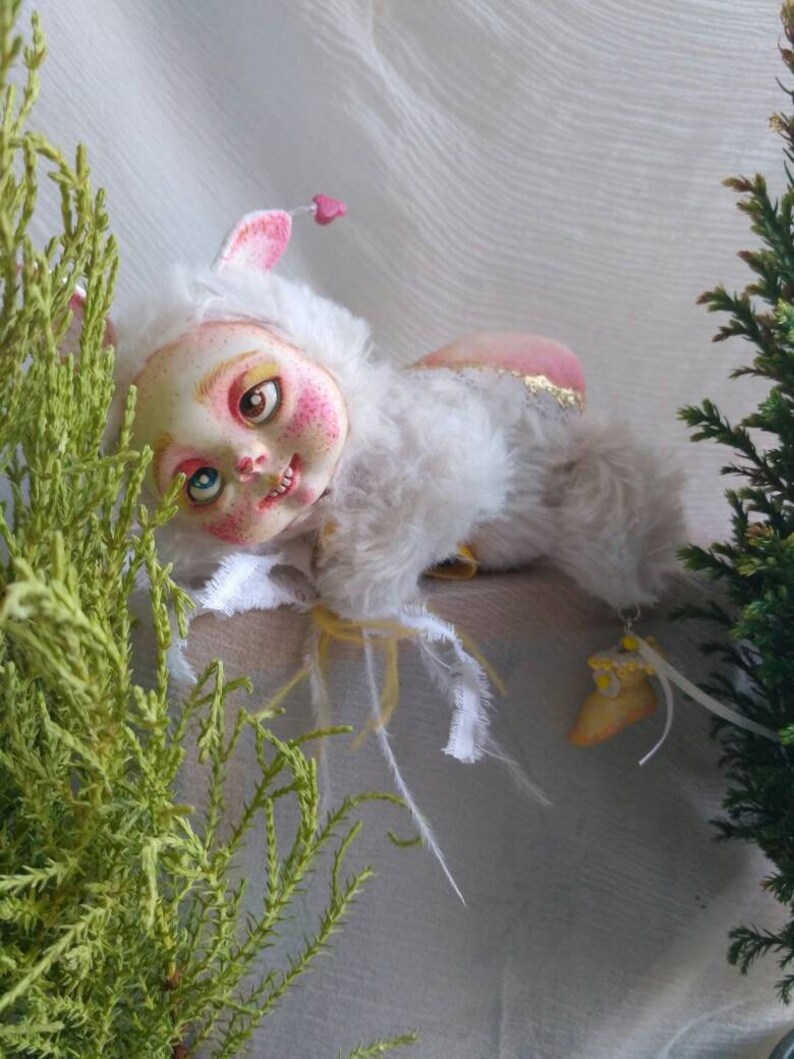 Miniature Fantasy Art Doll Cute Kawaii Interior Fluffy Plush Etsy