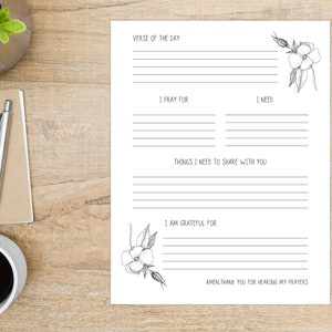 Prayer Journal, Printable Daily Prayer Workbook, Printable Praying ...