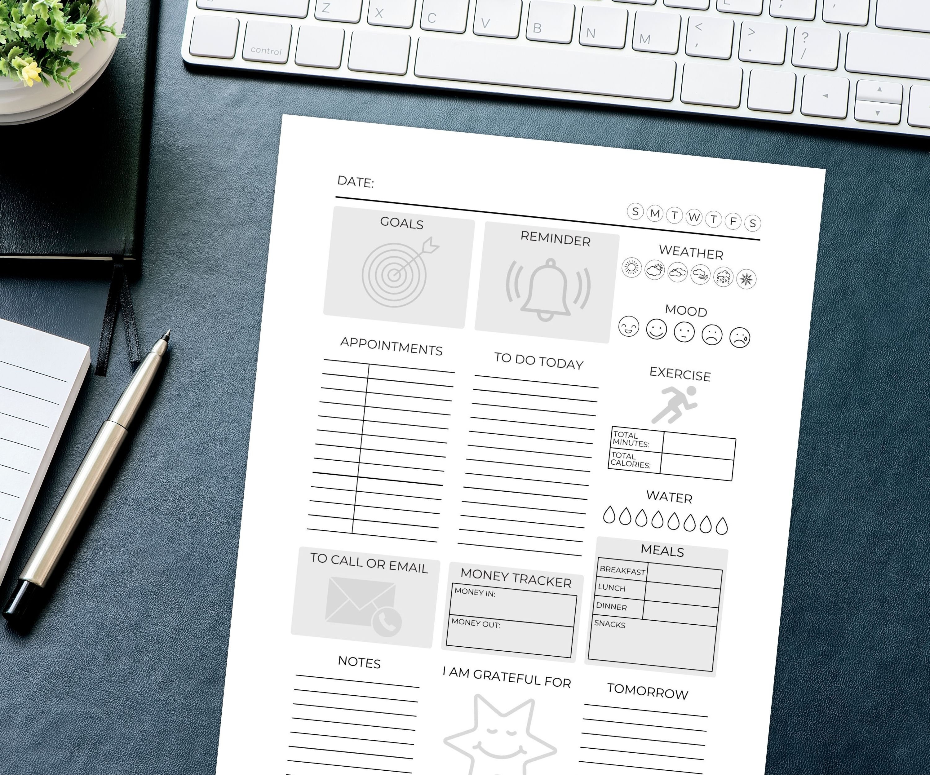 Adhd daily planner printable prntbl concejomunicipaldechinu gov co