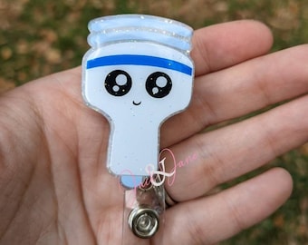 Ultrasound Wand Badge Reel, Sonographer Badge Holder, Ultrasound Retractable Badge Reel, Gift for Ultrasound Tech, Cute Nurse Badge Reel