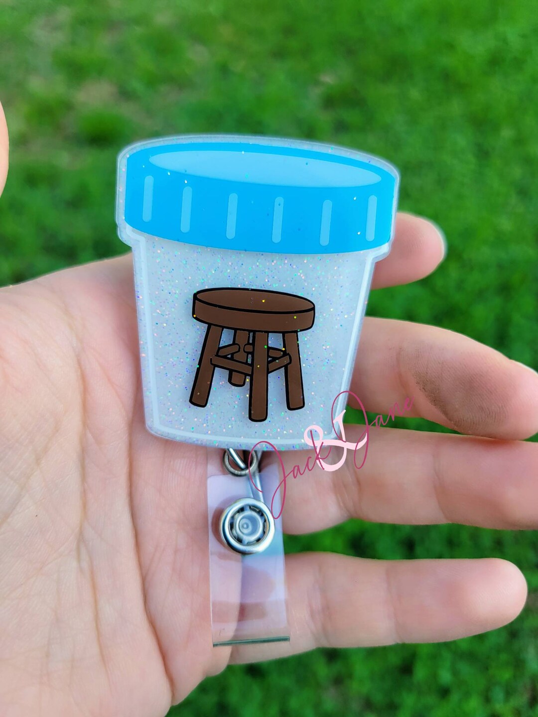Stool Sample Badge Reel Funny Lab Tech Badge Reel Lab Tech Etsy
