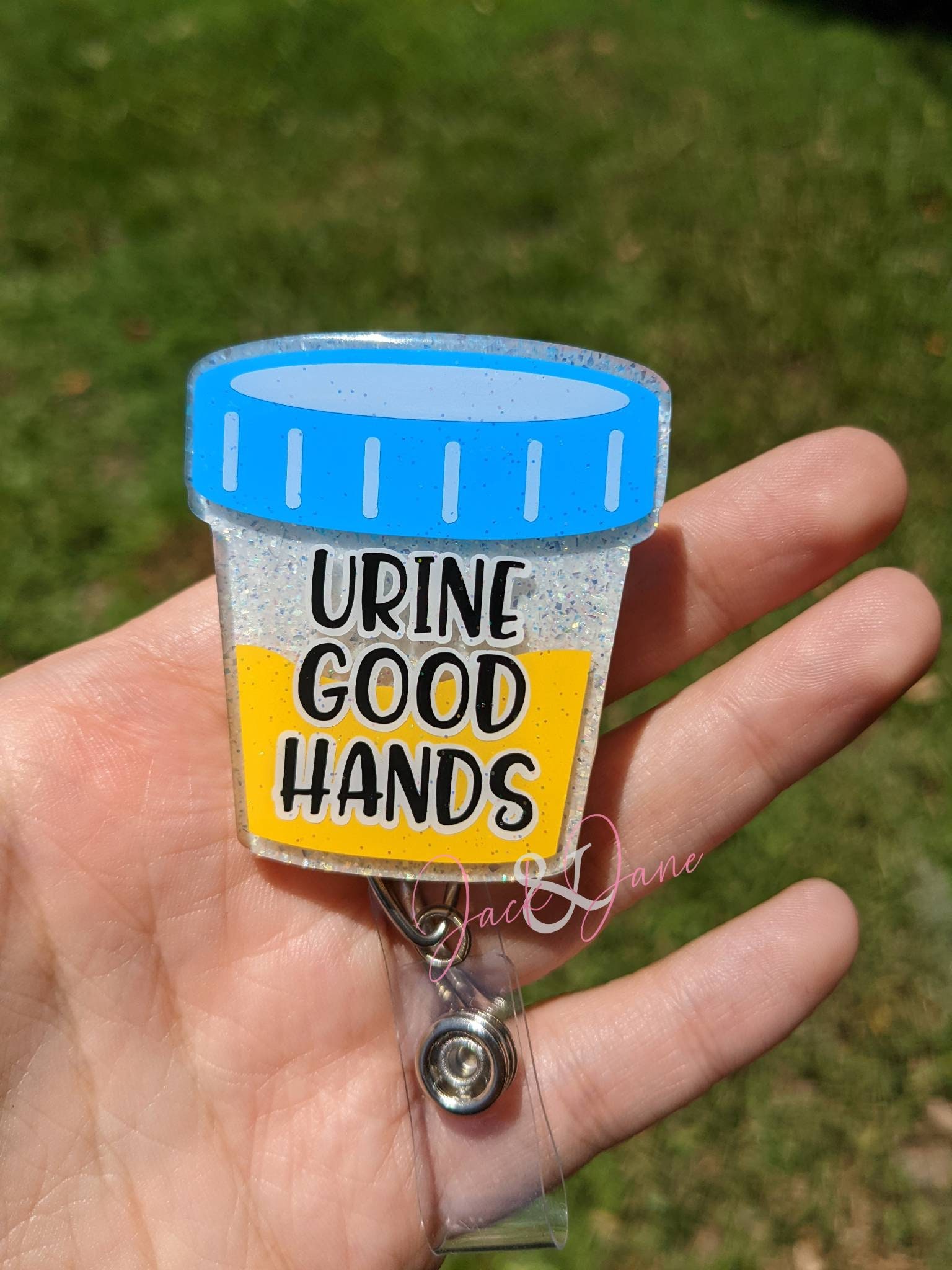 Urine Cup Badge Reel 