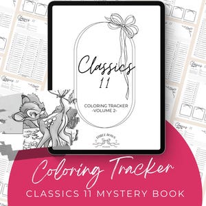Classics 11 Coloring Book Tracker – Color Code Organizer (A4, A5, Letter PDF, EN FR)