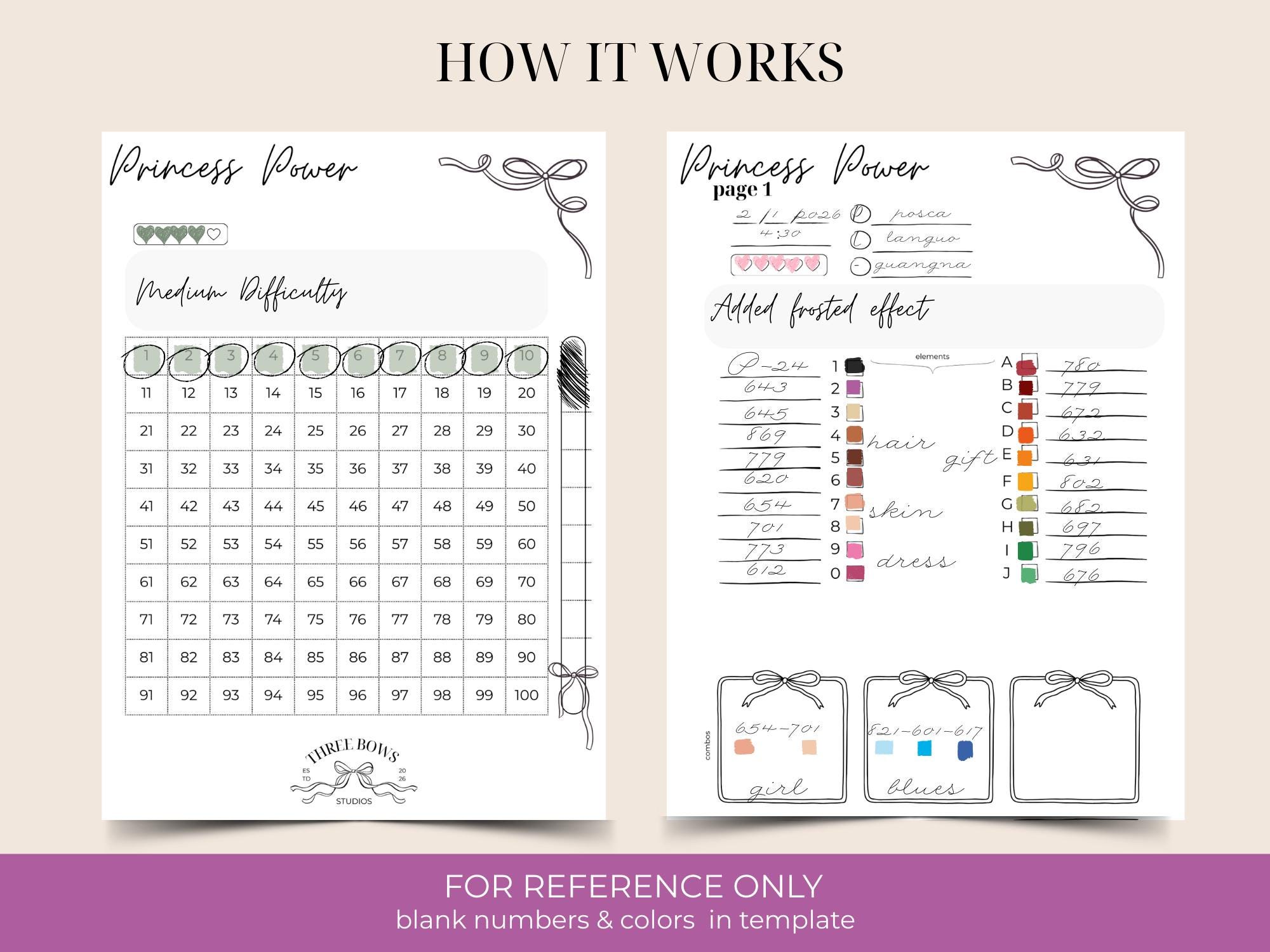 Girl Power Coloring Book Tracker – Color Code Organizer (A4, A5, Letter ...