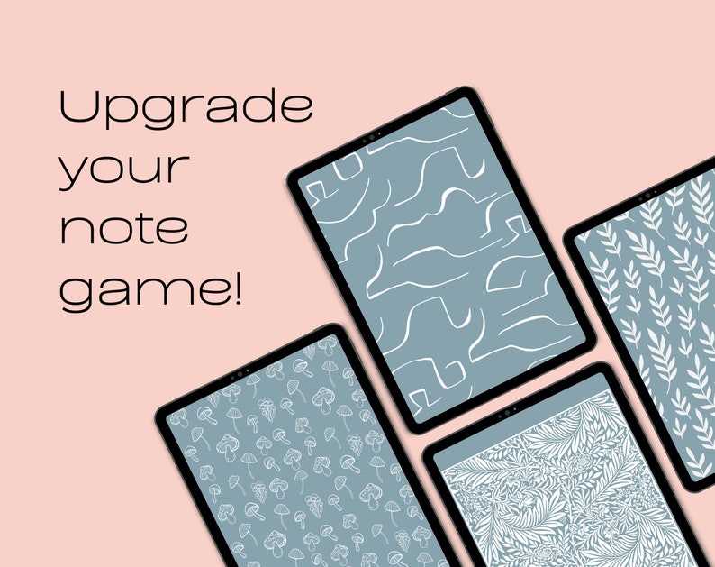 Dusty Blue Goodnotes Notebook Cover Pack | Set of 5 | Student Budget ...