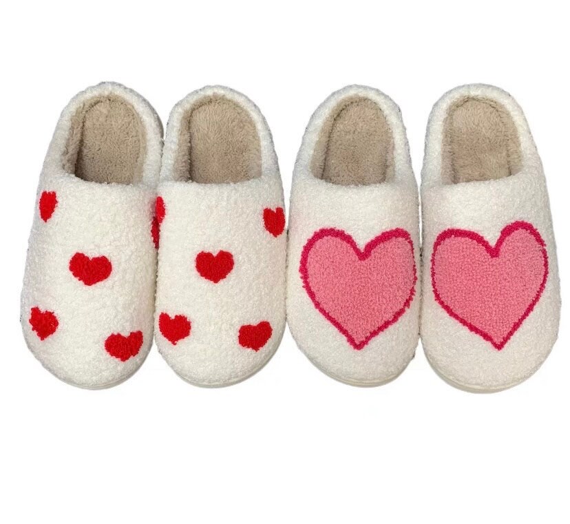 Heart Slippers Etsy Canada