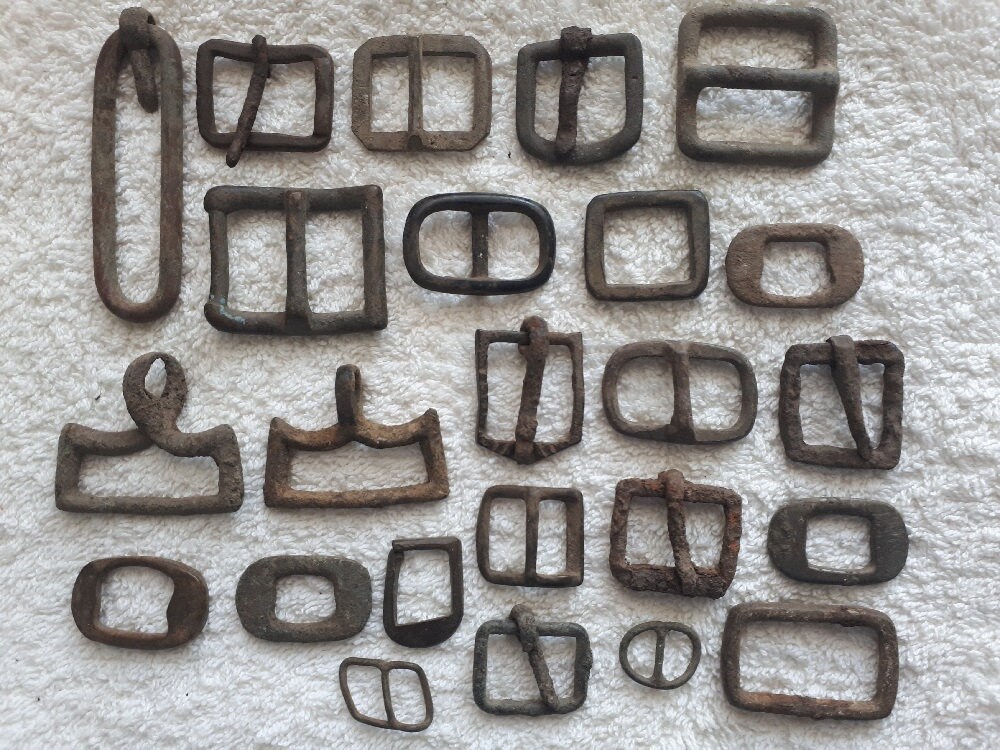 Rare antique bronze buckles from 1618 centuries. AD Etsy