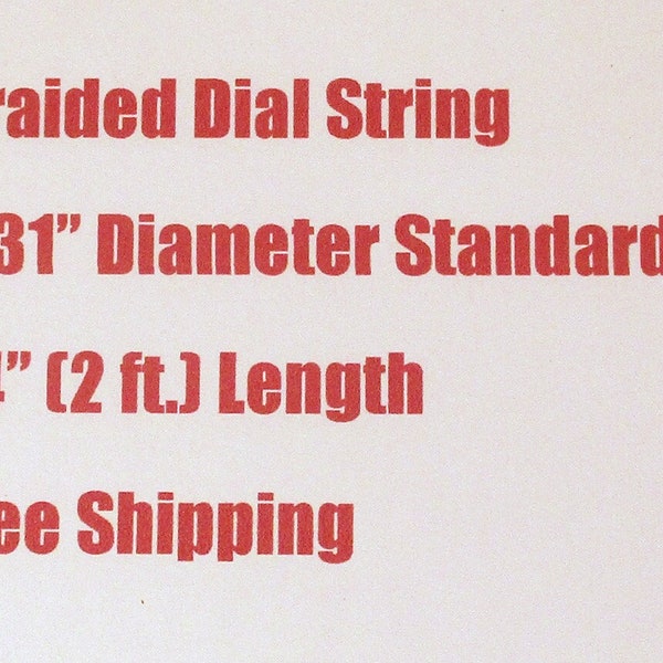 24" Dial Cord Braided Nylon Tuner String - Old Antique Vintage Tube Radio Pully String