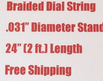 Cuerda de sintonizador de nailon trenzado de 24" - Cuerda de polea para radio de válvulas antigua