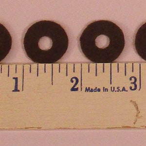 Nuevo Juego de cuatro arandelas de fieltro con perilla marrón de 3/4 ", protección de madera para Radio de tubo antiguo antiguo
