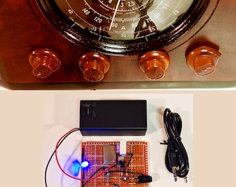 Am Transmitter - Stream Music To Vintage Tube Radios Via 3.5mm Aux, MP3, Or Bluetooth Bluetooth Transmitter - Foto 7