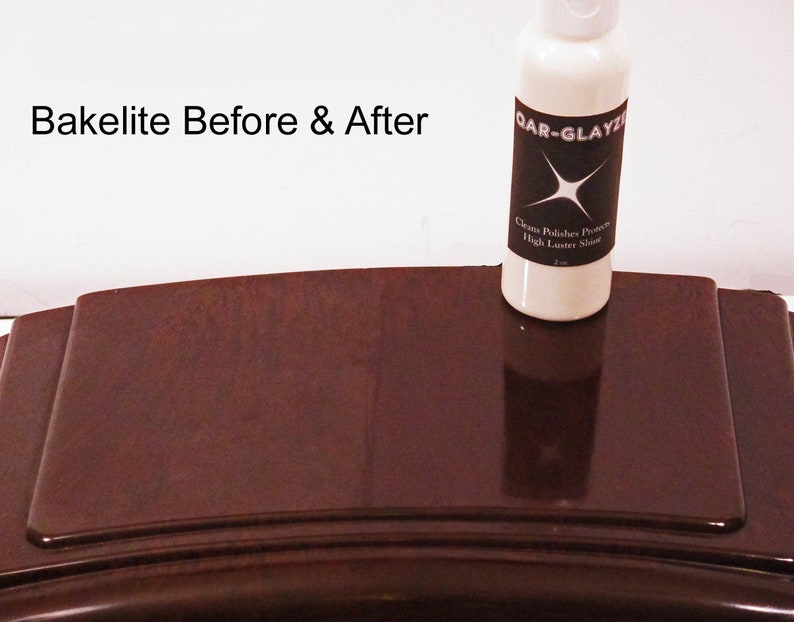 Bakelite and Wood Polish Cleans and Protects. High Luster Shine. One