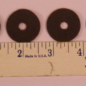 Nuevo Juego de cuatro arandelas de fieltro con perilla marrón de 1 1/8 ", protección de madera para Radio de tubo antiguo antiguo