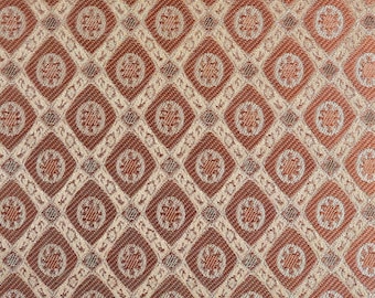 Vintage Gold & Copper Fabric for Antique Radio or Amp Speaker Grill Cloth - Radio, Stereo, Console or Amplifier Grille Restoration
