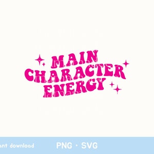 download instantâneo · energia do personagem principal, arquivo de corte inspirado em texto ondulado retrô para silhueta e cricut, leitor ávido estudioso svg para sublimação