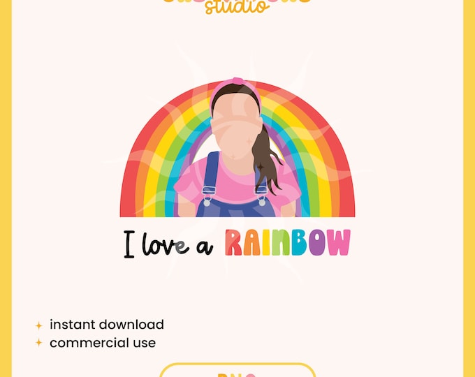 Instant Download · Ms. Rachel I Love a Rainbow PNG · I Love a Rainbow ...